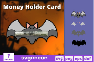 Bat Money Holder Card Svg