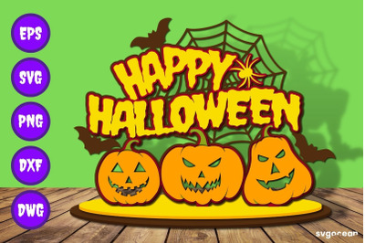 Happy Halloween Layered Paper Cut Designs