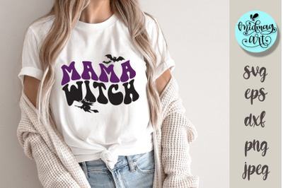 Mama witch svg, halloween cut file