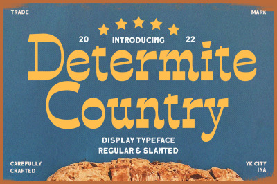 Determite Country - Display Typefac
