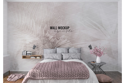 Wall mockup&2C; Wall paper mockup