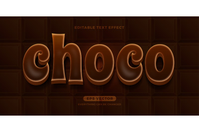 Chocolate text effect