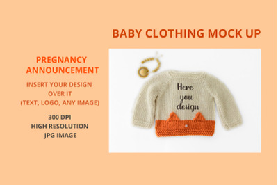 Baby Clothing Mock Up Thanksgiving
