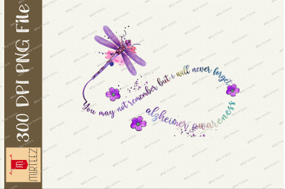 Alzheimer Awareness Dragonfly Remember