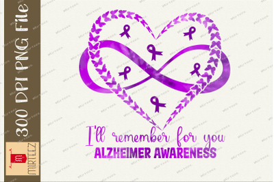 Alzheimer&#039;s Awareness Heart Infinity