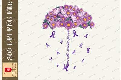 Alzheimer&#039;s Awareness Purple Umbrella