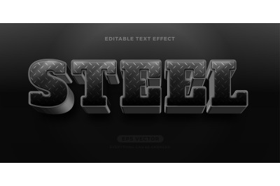 Steel text effect