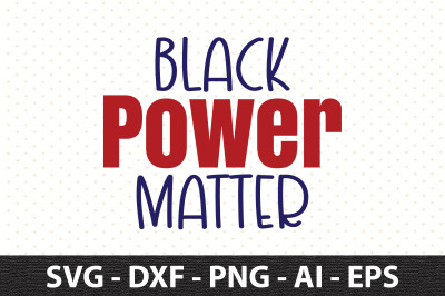 Black Power Matter svg