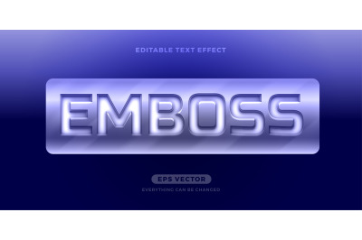 Steel Emboss text effect
