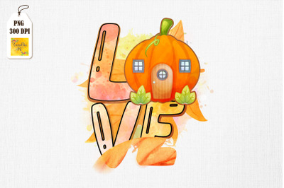 Love Autumn Fall Pumpkin