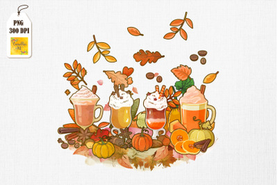 Coffee Latte Pumpkin Spice Fall Autumn