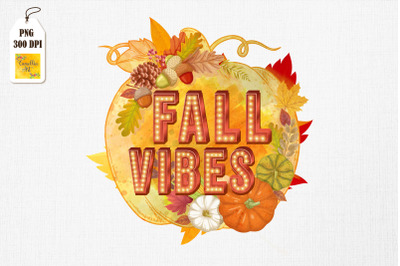 Fall Vibes Retro Vintage Pumpkin