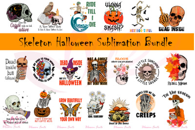 Skeleton Halloween Sublimation Bundle