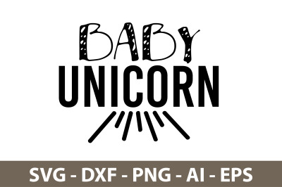 Baby Unicorn svg