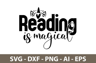 Reading is Magical svg