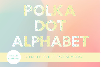Stripe Polka Dot Alphabet II