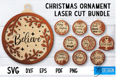 Christmas Ornament Laser Cut Bundle | Laser Cut SVG