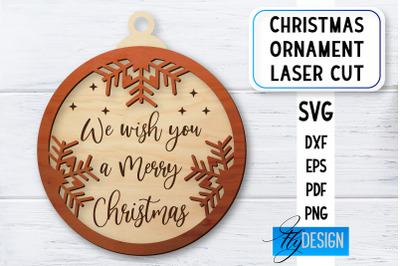 Christmas Ornament Laser Cut | Laser Cut SVG