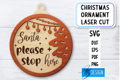 Christmas Ornament Laser Cut | Laser Cut SVG