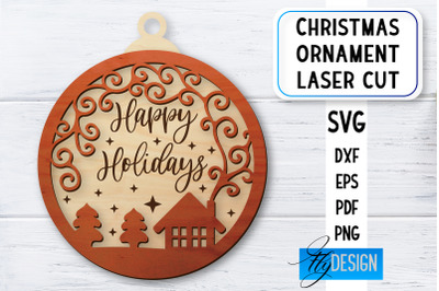 Christmas Ornament Laser Cut | Laser Cut SVG