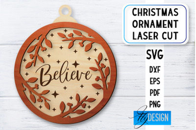 Christmas Ornament Laser Cut | Laser Cut SVG