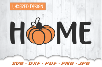 Home SVG | Fall Pumpkin SVG | Fall Welcome Sign