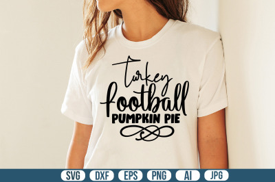 Turkey Football Pumpkin Pie