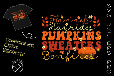 Flannels Hayrides Pumpkins Sweaters