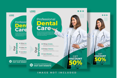 Dental Clinic Social Media Post Template