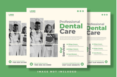 Dental Clinic Social Media Post Banner Template