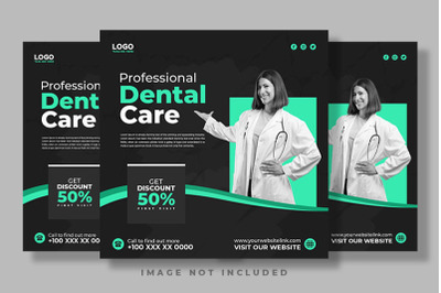 Dentist Care Social Media Banner Template