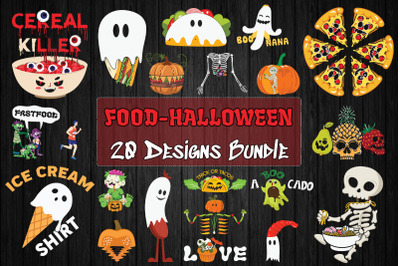 Food Halloween SVG Bundle 20 designs
