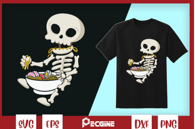 Skeleton Halloween ramen