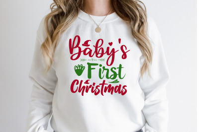 Baby&#039;s First Christmas svg4