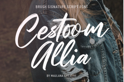 Cestoom Allia Brush Script Font