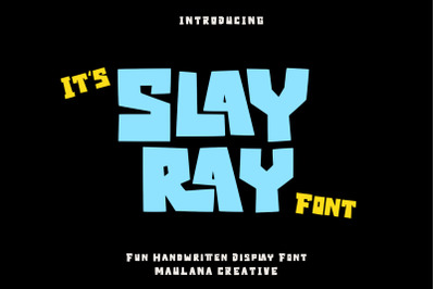 Slayray Bouncy Display Font