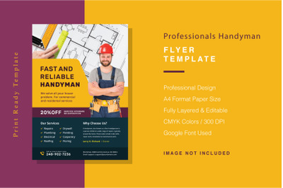 Professionals Handyman Flyer Template