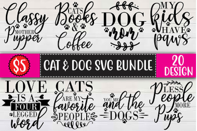 Cat &amp; Dog SVG Bundle