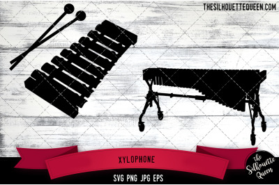 Xylophone Silhouette Vector