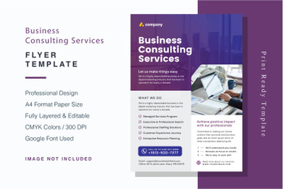 Business Consulting Services Flyer Template