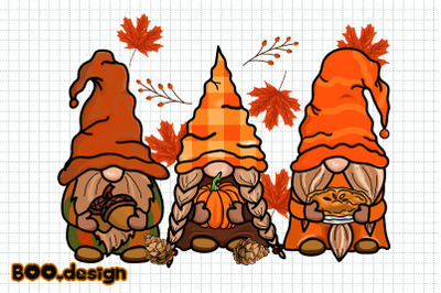 Autumn Gnomes Design Sublimation