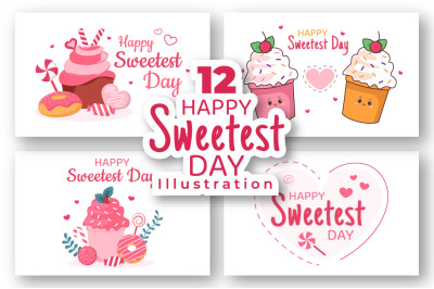 12 Happy Sweetest Day Illustration