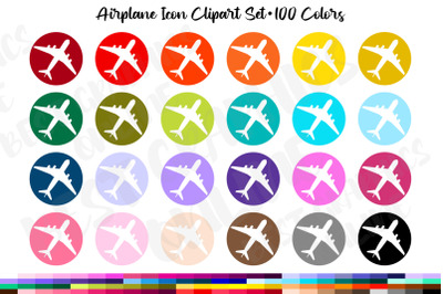 100 Airplane Planner Sticker Icon PNG Digital Planner Clipart