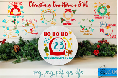 Christmas Countdown SVG Bundle | Winter Design | Funny Xmas