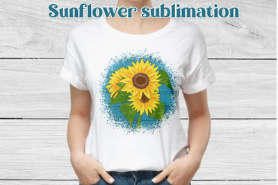 Sunflower sublimation design | Fall sunflower sublimation