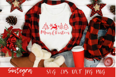 Merry Christmas SVG&2C; Christmas Shirt SVG