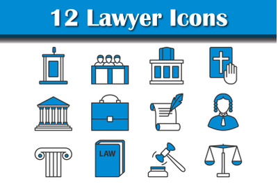 Lawyer Icon Set