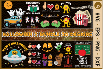 Halloween 2 SVG Bundle 20 designs