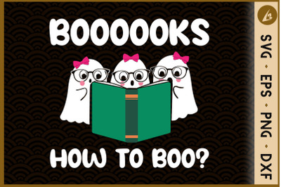 Boooks Halloween Costume Boo Reading