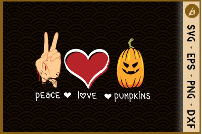 Peace Love Pumpkins Halloween Costume